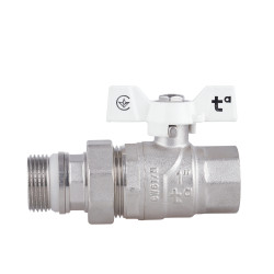 Кран кульовий "Американка" SD Forte 1" з антипротіканням прямий SF222W25