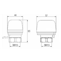 Сервопривод Icma 230V тип відкритий №980 (NA) Сервопривод Icma 230V тип відкритий №980 (NA)