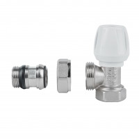 Кран радіаторний Icma 1/2" з антипротіканням кутовий №803+940 Кран радіаторний Icma 1/2" з антипротіканням кутовий №803+940