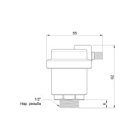 Повітровідвідник автоматичний Icma 1/2" №719