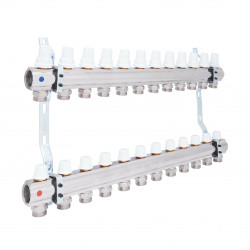 Колектор Icma 1" 12 виходів, без витратоміра №K005 Колектор Icma 1" 12 виходів, без витратоміра №K005