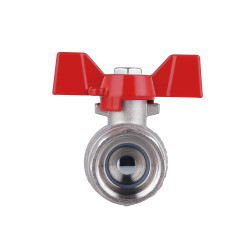 Кран кульовий 3/4" внутрішня * 3/4" внутрішня з накидною гайкою прямий Forte