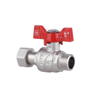 Кран кульовий 1/2" внутрішня * 1/2" зовнішня з накидною гайкою прямий Forte Кран кульовий 1/2" внутрішня * 1/2" зовнішня з накидною гайкою прямий Forte