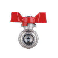 Кран кульовий 3/"4 внутрішня * 3/4" зовнішня з накидною гайкою прямий Forte