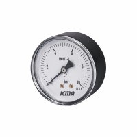 Манометр Icma 1/4" 0-10 бар, заднє підключення №243