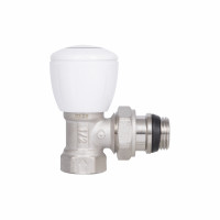 Кран радіаторний SD Forte Powerful 1/2" з антипротіканням кутовий SF232W15