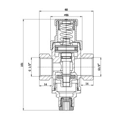 Редуктор SD Forte 1/2" SF241W15 Редуктор SD Forte 1/2" SF241W15