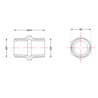 Ніпель чавунний 2" зовнішня * 2" зовнішня Ніпель чавунний 2" зовнішня * 2" зовнішня