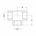 Трійник чавунний 3/4" внутрішня Трійник чавунний 3/4" внутрішня