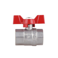 Кран кульовий SD Plus 1" ВР для води (метелик) SD602NW25PN40