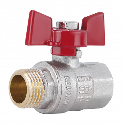 Кран кульовий SD Plus 1\2" ВЗ для води (метелик) SD607NW15PN40