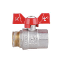 Кран кульовий SD Plus 1" ВЗ для води (метелик) SD607NW25PN40