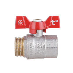 Кран кульовий SD Plus 1" ВЗ для води (метелик) SD607NW25PN40 Кран кульовий SD Plus 1" ВЗ для води (метелик) SD607NW25PN40