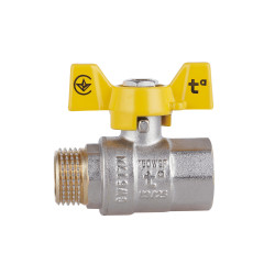 Кран кульовий SD Plus 1\2" ВЗ для газу (метелик) SD607NG15PN40 Кран кульовий SD Plus 1\2" ВЗ для газу (метелик) SD607NG15PN40