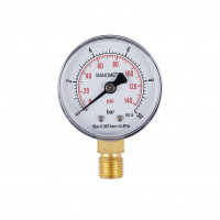 Манометр Standart d50 мм, 1/4"З із нижнім підключенням (латун.) 0-10 бар SD17010B Thermo Alliance