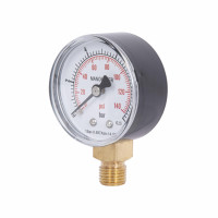 Манометр Standart d50 мм, 1/4"З із нижнім підключенням (латун.) 0-10 бар SD17010B Thermo Alliance