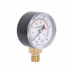 Манометр Standart d50 мм, 1/4"З із нижнім підключенням (латун.) 0-10 бар SD17010B Thermo Alliance Манометр Standart d50 мм, 1/4"З із нижнім підключенням (латун.) 0-10 бар SD17010B Thermo Alliance