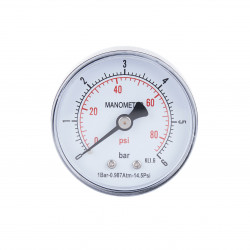 Манометр Standart d50 мм, 1/4"З із заднім підключенням (латун.) 0-6 бар SD1716B Thermo Alliance Манометр Standart d50 мм, 1/4"З із заднім підключенням (латун.) 0-6 бар SD1716B Thermo Alliance