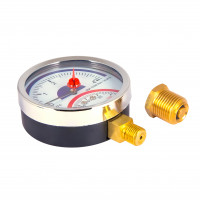 Термоманометр SD Plus 80 мм 1/2", нижнє підмикання SD1724B