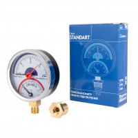 Термоманометр SD Plus 80 мм 1/2", нижнє підмикання SD1724B