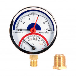 Термоманометр SD Plus 80 мм 1/2", нижнє підмикання SD17210B