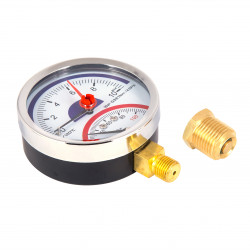 Термоманометр SD Plus 80 мм 1/2", нижнє підмикання SD17210B