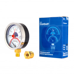 Термоманометр SD Plus 80 мм 1/2", нижнє підмикання SD17210B