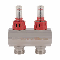 Колектор з витратомірами SD Plus 1" на 2 виходи