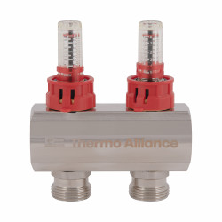 Колектор з витратомірами SD Plus 1" на 2 виходи