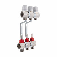 Колектор з витратомірами SD Plus 1" 3 виходи SD235W3