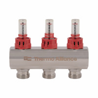 Колектор з витратомірами SD Plus 1" 3 виходи SD235W3