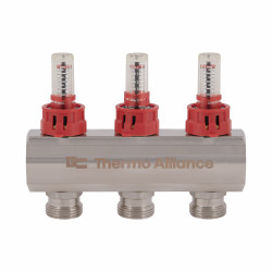 Колектор з витратомірами SD Plus 1" 3 виходи SD235W3