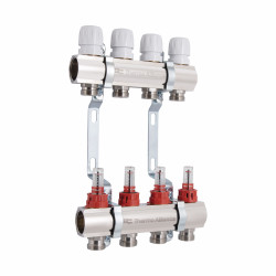 Колектор з витратомірами SD Plus 1" 4 виходи SD235W4