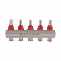 Колектор з витратомірами SD Plus 1" 5 виходи SD235W5