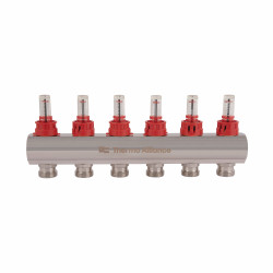 Колектор з витратомірами SD Plus 1" 6 виходів SD235W6