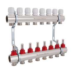 Колектор з витратомірами SD Plus 1" 8 виходів SD235W8