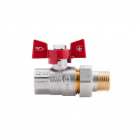 Кран кульовий "Американка" SD Plus 1\2" ВЗ прямий SD220NW15PN40