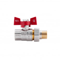 Кран кульовий "Американка" SD Plus 1\2" ВЗ прямий SD220NW15PN40