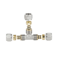 Тройник обтискний SD Forte 16 SF176W161616