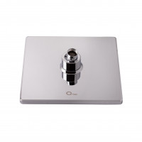 Душова стійка універсальна Qtap Plava на два споживача 1015 мм прямокутна QT1001CRM Chrome