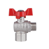 Кран кульовий 1\2" внутрішня * 1/2 зовнішня для води кутовий (метелик) SF267W15 Кран кульовий 1\2" внутрішня * 1/2 зовнішня для води кутовий (метелик) SF267W15