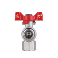 Кран кульовий 1\2" внутрішня * 1/2 зовнішня для води кутовий (метелик) SF267W15 Кран кульовий 1\2" внутрішня * 1/2 зовнішня для води кутовий (метелик) SF267W15