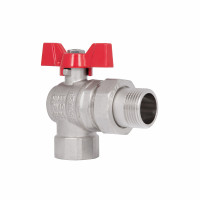 Кран кульовий "Американка" SD Forte 1" кутовий SF221W25