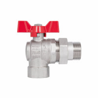 Кран кульовий "Американка" SD Forte 1" кутовий SF221W25