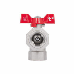 Кран кульовий "Американка" SD Forte 1" кутовий SF221W25 Кран кульовий "Американка" SD Forte 1" кутовий SF221W25