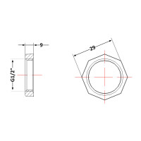 Контргайка чавунна 1\2"