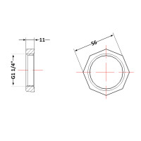 Контргайка чавунна 1" 1\4