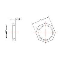 Контргайка чавунна 2"