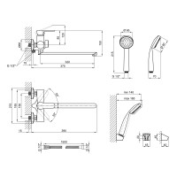 Змішувач (CRM) - 14 34 005-1 для ванни довгий NEW (k35) Lidz 22140 Змішувач (CRM) - 14 34 005-1 для ванни довгий NEW (k35) Lidz 22140