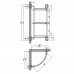 Аксесуар (CRG) - 114.10.03 полиця скляна кутова 3-х ярусна Lidz Аксесуар (CRG) - 114.10.03 полиця скляна кутова 3-х ярусна Lidz